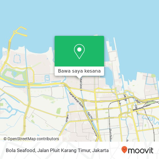 Peta Bola Seafood, Jalan Pluit Karang Timur