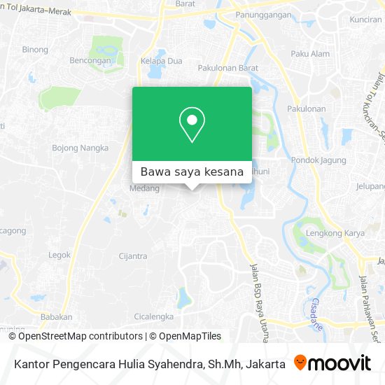 Peta Kantor Pengencara Hulia Syahendra, Sh.Mh