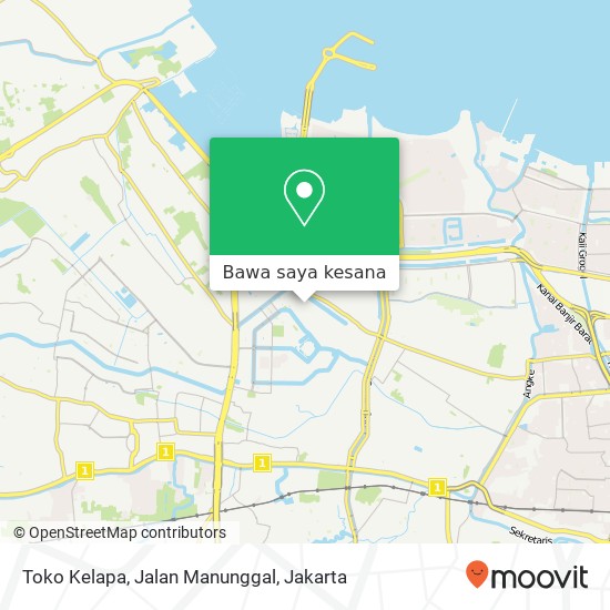 Peta Toko Kelapa, Jalan Manunggal