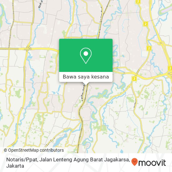 Peta Notaris / Ppat, Jalan Lenteng Agung Barat Jagakarsa