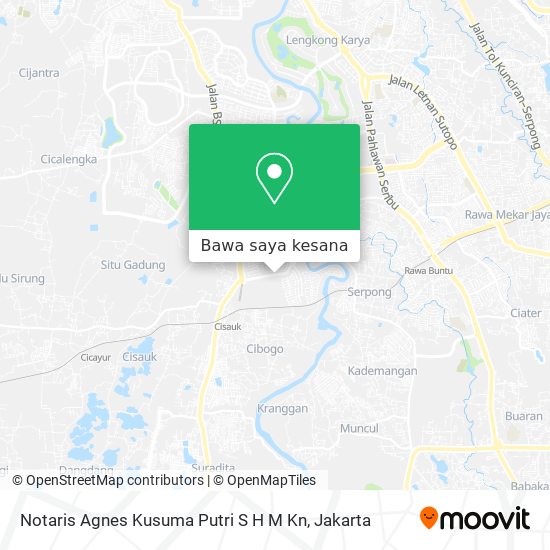 Peta Notaris Agnes Kusuma Putri S H M Kn