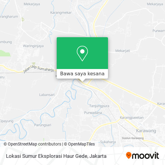 Peta Lokasi Sumur Eksplorasi Haur Gede