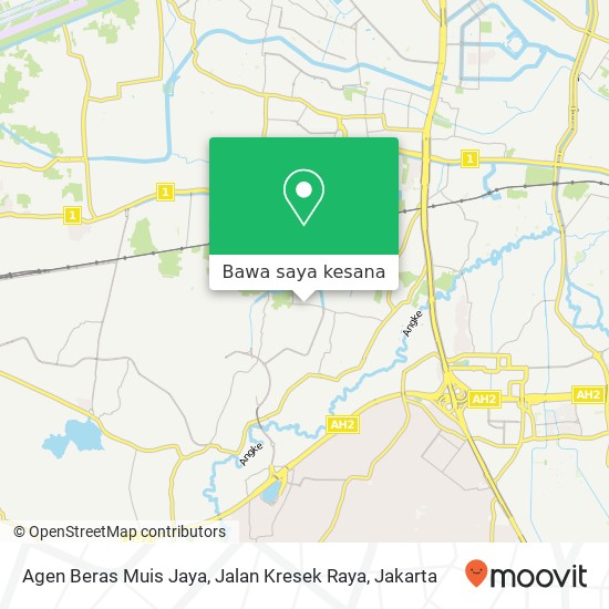 Peta Agen Beras Muis Jaya, Jalan Kresek Raya