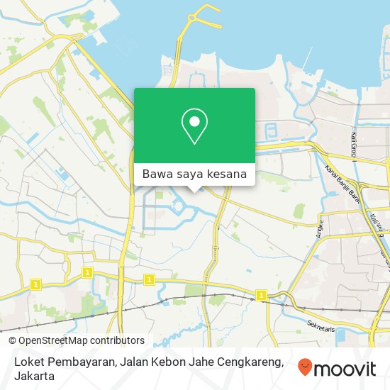 Peta Loket Pembayaran, Jalan Kebon Jahe Cengkareng