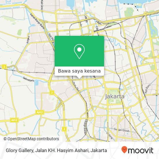 Peta Glory Gallery, Jalan KH. Hasyim Ashari