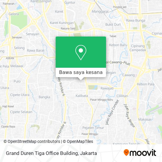 Peta Grand Duren Tiga Office Building