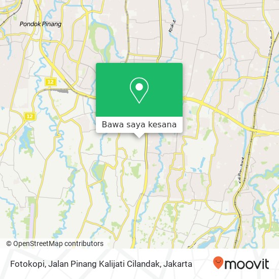 Peta Fotokopi, Jalan Pinang Kalijati Cilandak