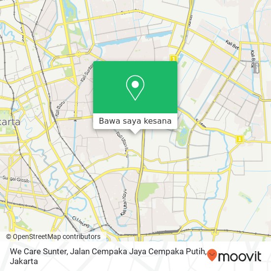 Peta We Care Sunter, Jalan Cempaka Jaya Cempaka Putih