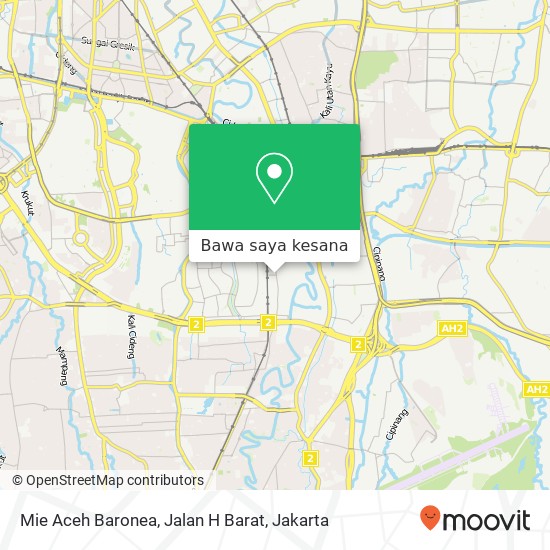 Peta Mie Aceh Baronea, Jalan H Barat