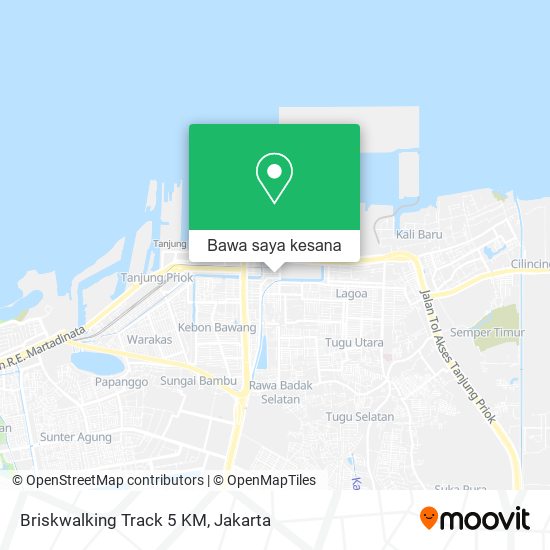 Peta Briskwalking Track 5 KM