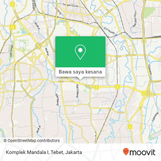 Peta Komplek Mandala I, Tebet