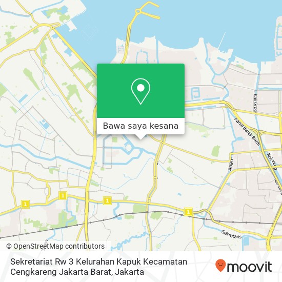 Peta Sekretariat Rw 3 Kelurahan Kapuk Kecamatan Cengkareng Jakarta Barat