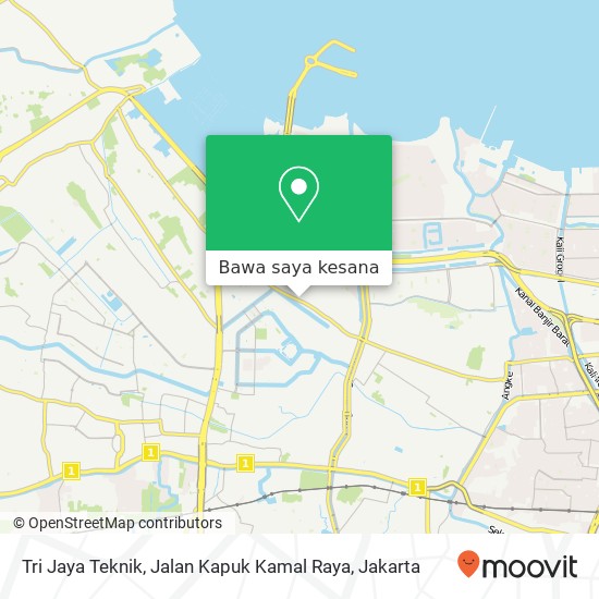 Peta Tri Jaya Teknik, Jalan Kapuk Kamal Raya