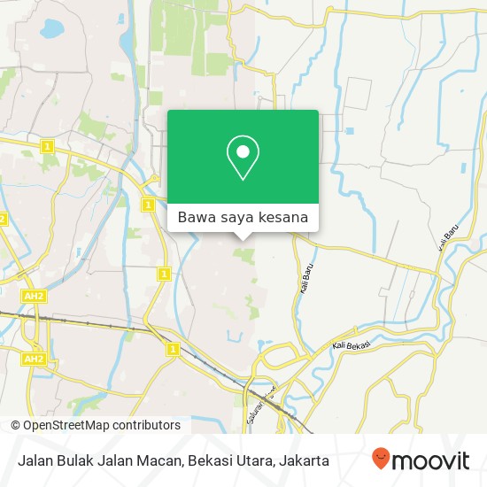 Peta Jalan Bulak Jalan Macan, Bekasi Utara