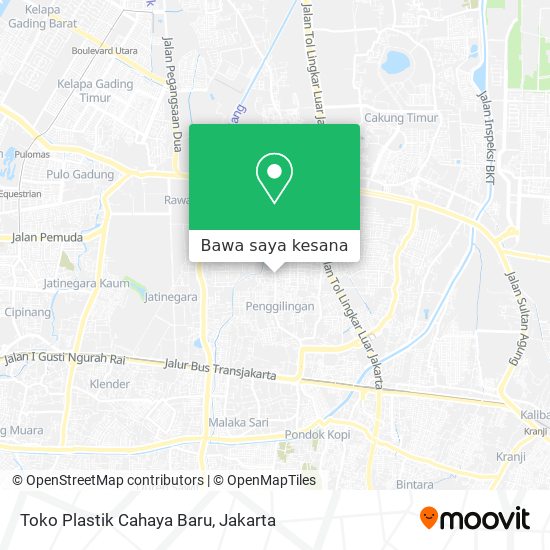 Peta Toko Plastik Cahaya Baru