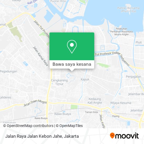 Peta Jalan Raya Jalan Kebon Jahe