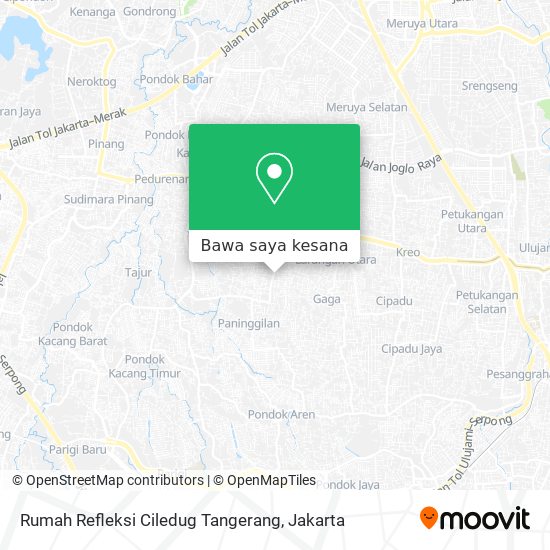 Peta Rumah Refleksi Ciledug Tangerang