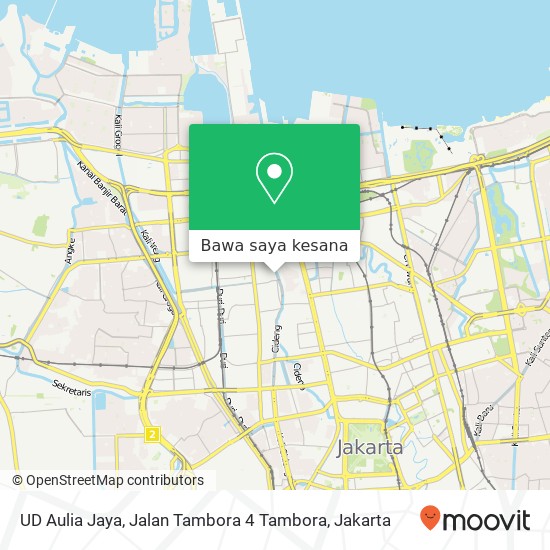 Peta UD Aulia Jaya, Jalan Tambora 4 Tambora
