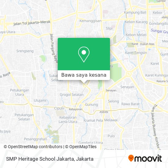 Peta SMP Heritage School Jakarta