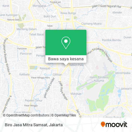 Peta Biro Jasa Mitra Samsat