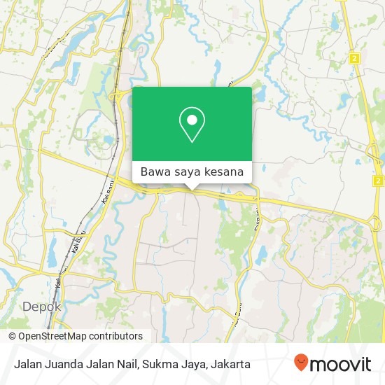 Peta Jalan Juanda Jalan Nail, Sukma Jaya