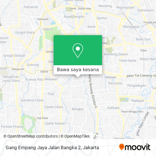 Peta Gang Empang Jaya Jalan Bangka 2