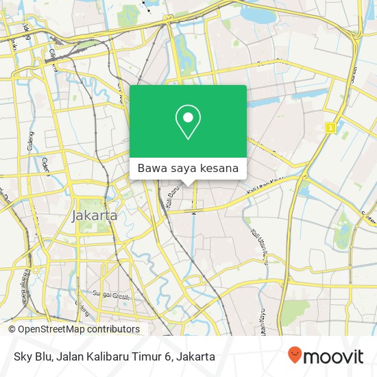 Peta Sky Blu, Jalan Kalibaru Timur 6
