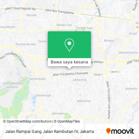 Peta Jalan Rampai Gang Jalan Rambutan IV