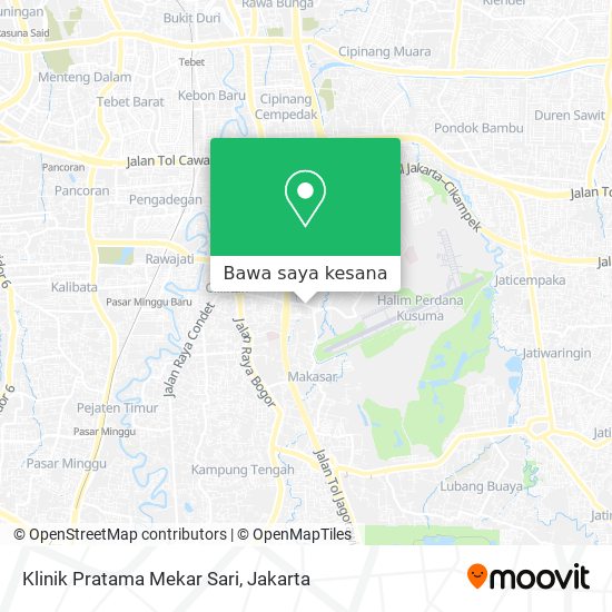 Peta Klinik Pratama Mekar Sari