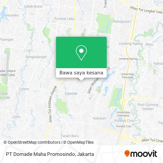 Peta PT Domade Maha Promosindo