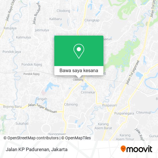 Peta Jalan KP Padurenan