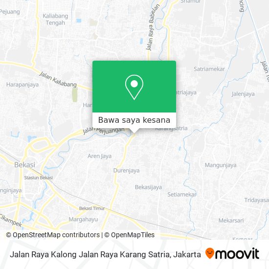 Peta Jalan Raya Kalong Jalan Raya Karang Satria