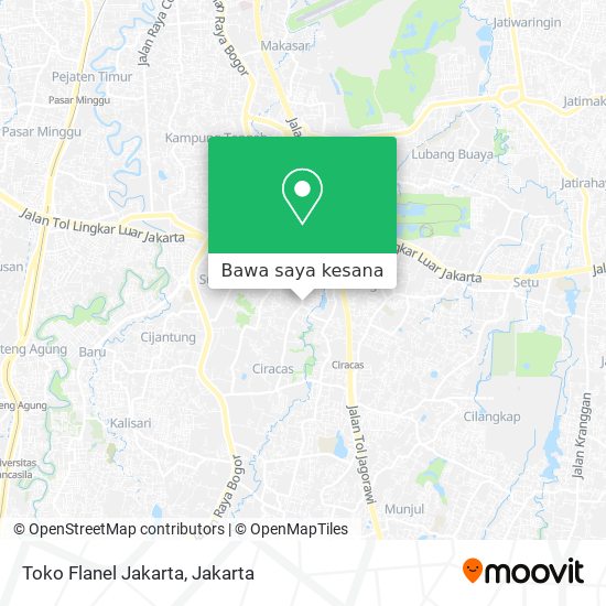 Peta Toko Flanel Jakarta