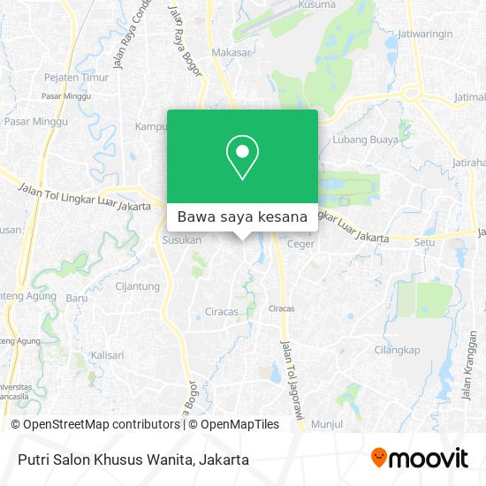 Peta Putri Salon Khusus Wanita