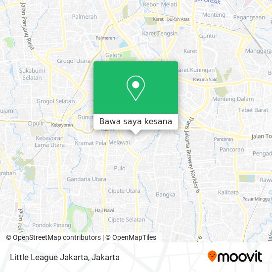 Peta Little League Jakarta