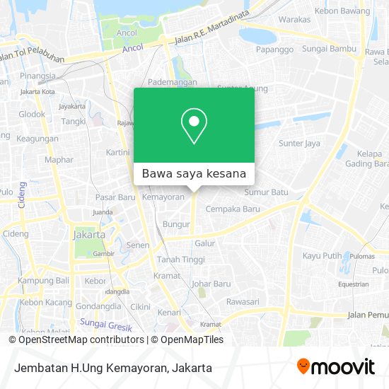 Peta Jembatan H.Ung Kemayoran