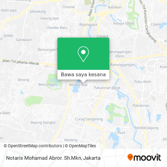 Peta Notaris Mohamad Abror. Sh.Mkn