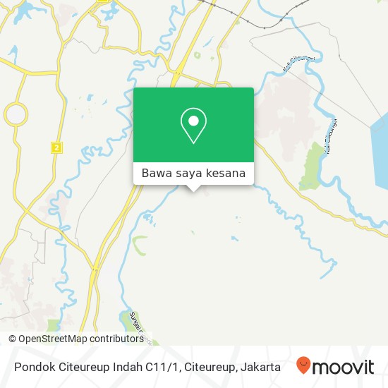 Peta Pondok Citeureup Indah C11 / 1, Citeureup