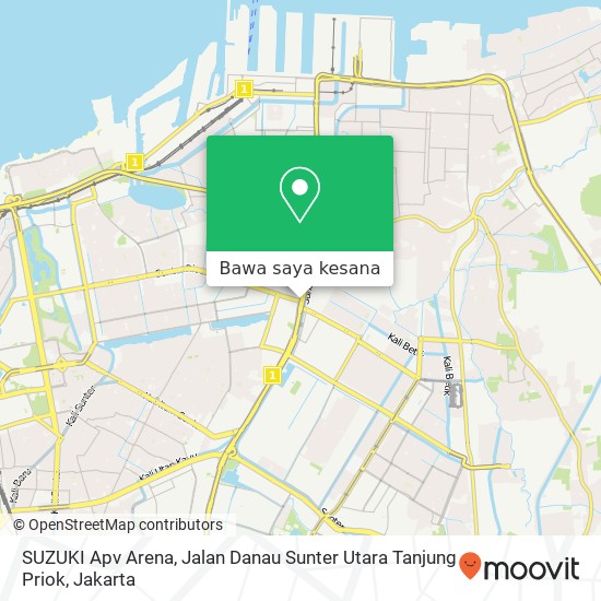 Peta SUZUKI Apv Arena, Jalan Danau Sunter Utara Tanjung Priok