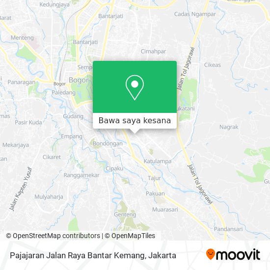 Peta Pajajaran Jalan Raya Bantar Kemang