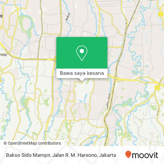 Peta Bakso Sido Mampir, Jalan R. M. Harsono