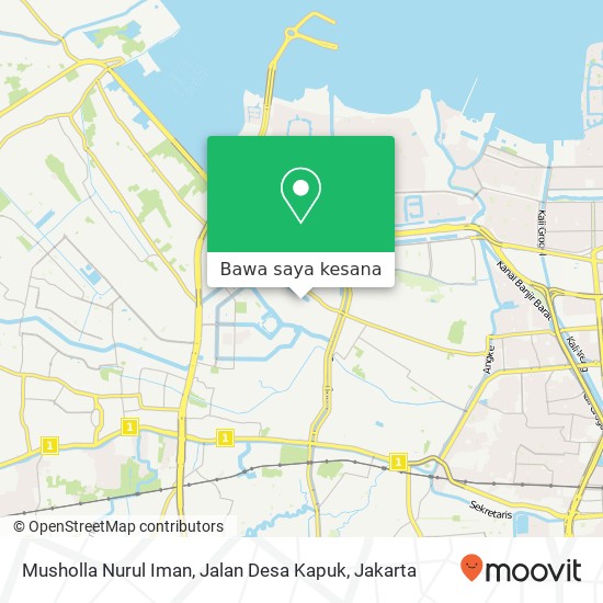 Peta Musholla Nurul Iman, Jalan Desa Kapuk