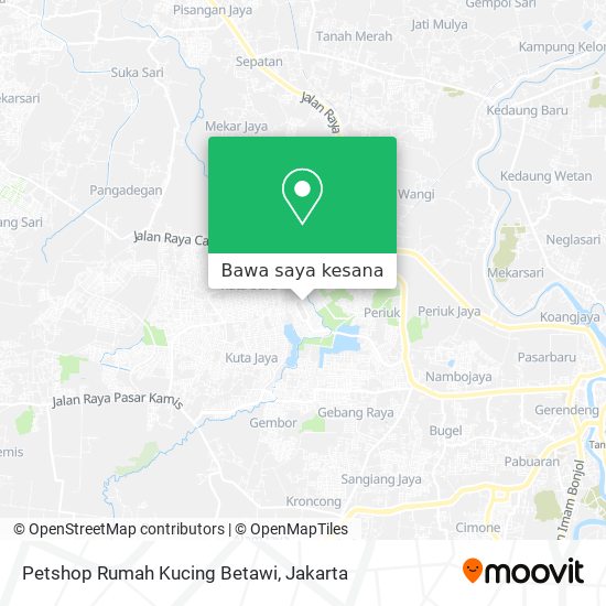 Peta Petshop Rumah Kucing Betawi