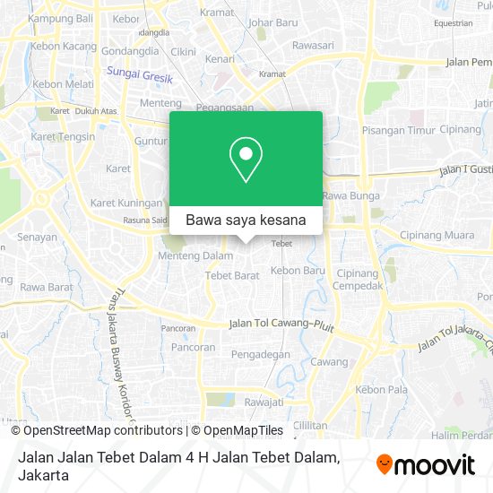 Peta Jalan Jalan Tebet Dalam 4 H Jalan Tebet Dalam