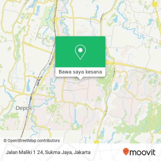 Peta Jalan Maliki 1 24, Sukma Jaya