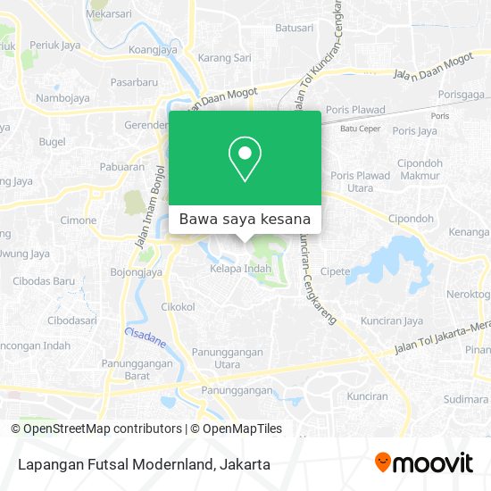 Peta Lapangan Futsal Modernland