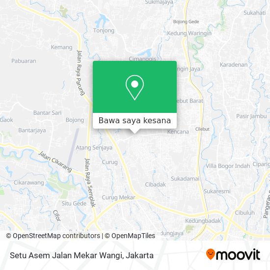 Peta Setu Asem Jalan Mekar Wangi