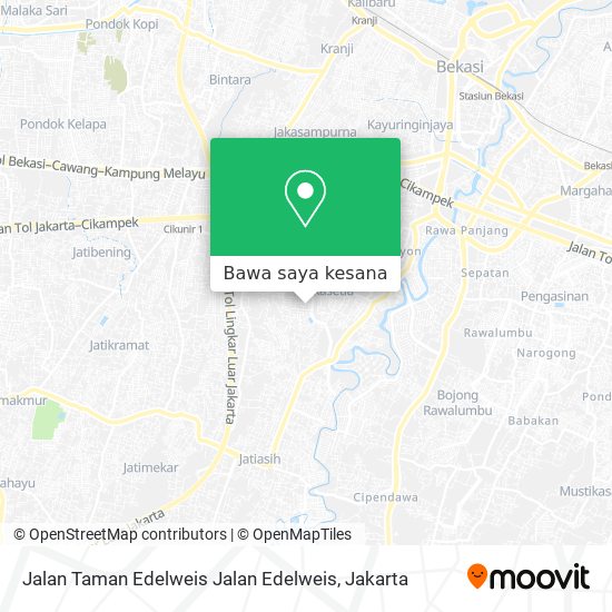 Peta Jalan Taman Edelweis Jalan Edelweis