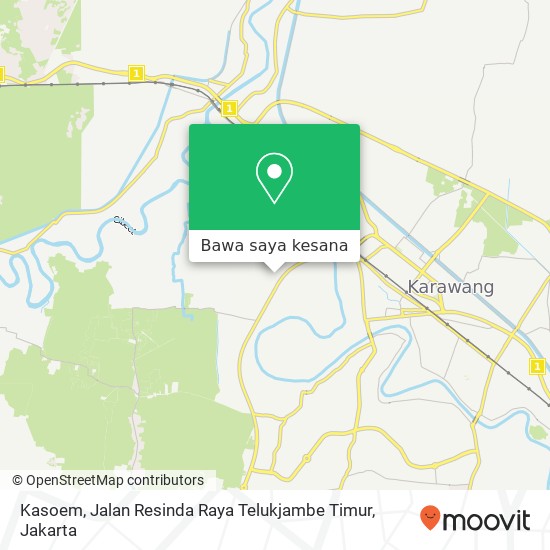 Peta Kasoem, Jalan Resinda Raya Telukjambe Timur