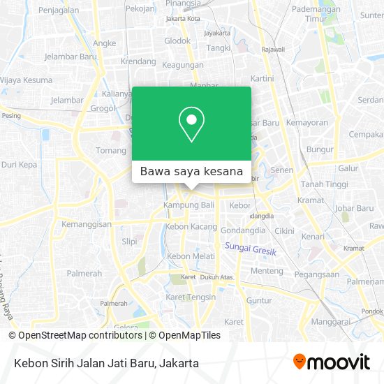 Peta Kebon Sirih Jalan Jati Baru